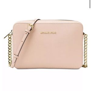 Jet Set Large Saffiano Leather Crossbody Bag